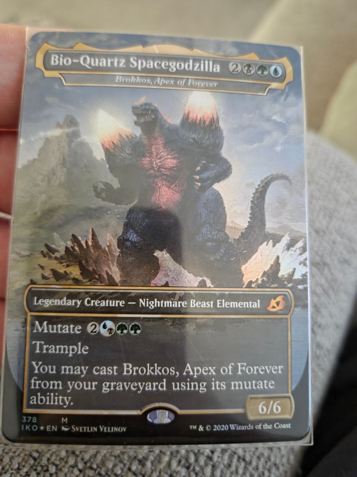 Mtg Bio-Quartz Spacegodzilla, Hobby en Vrije tijd, Verzamelkaartspellen | Magic the Gathering, Ophalen of Verzenden, Nieuw, Losse kaart