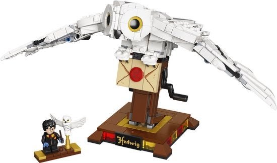 LEGO Harry Potter Hedwig (75979) - Uil met bewegende vleugel, Verzenden, Zo goed als nieuw, Overige merken