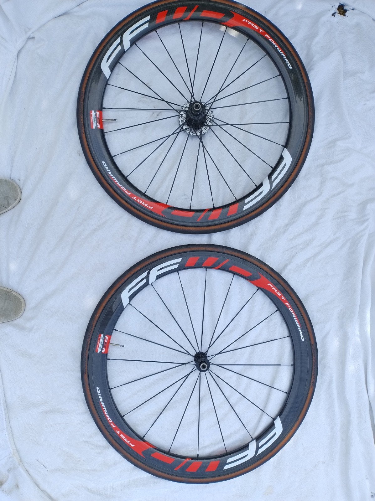 Wielset carbon velgen remvelgen 50mm hoog, Ophalen, Carbon