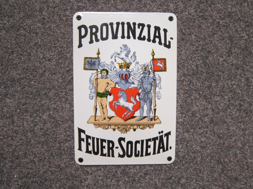PROVINZIAL EMAILLE RECLAMEBORD, Ophalen, Zo goed als nieuw, Reclamebord
