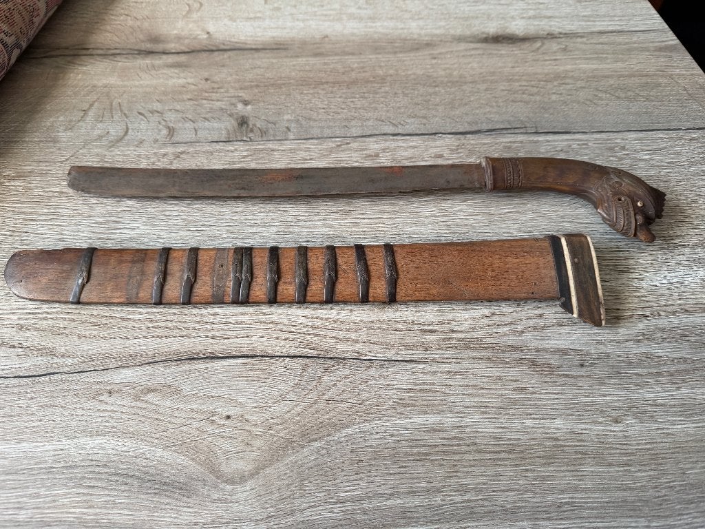 Mooie oude gebruikte Golok, Kris., Verzamelen, Militaria | Algemeen, Ophalen of Verzenden, Landmacht, Azië, Mes of Dolk