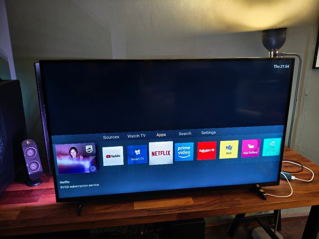 Philips 43" inch 4K Smart TV Apps Ambilight HDR10+ 43PUS6704, Ophalen, Philips, 50 Hz, LCD