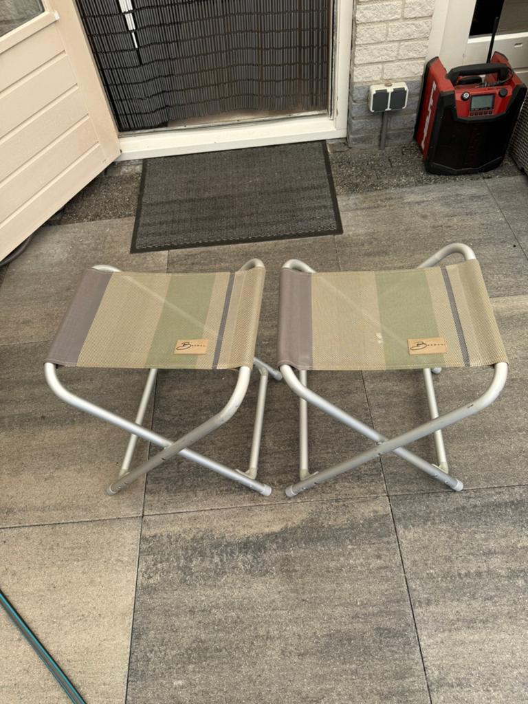 Mooie voeten bankjes merk bardani, Ophalen, Zo goed als nieuw, Campingstoel