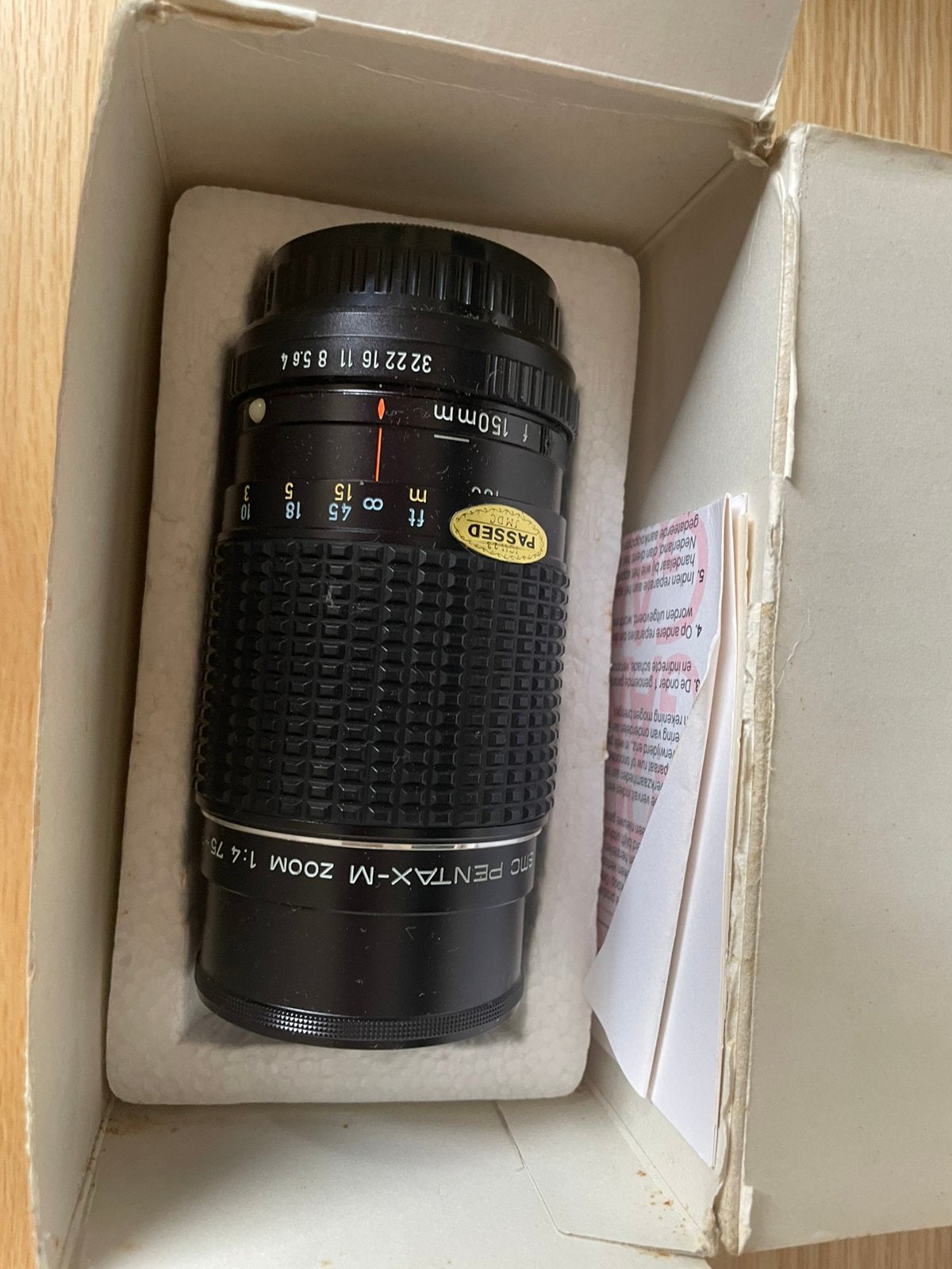 Vintage Pentax SMC-M 75-150mm f/4 lens – K-mount, Ophalen of Verzenden, Zo goed als nieuw, Telelens, Zoom
