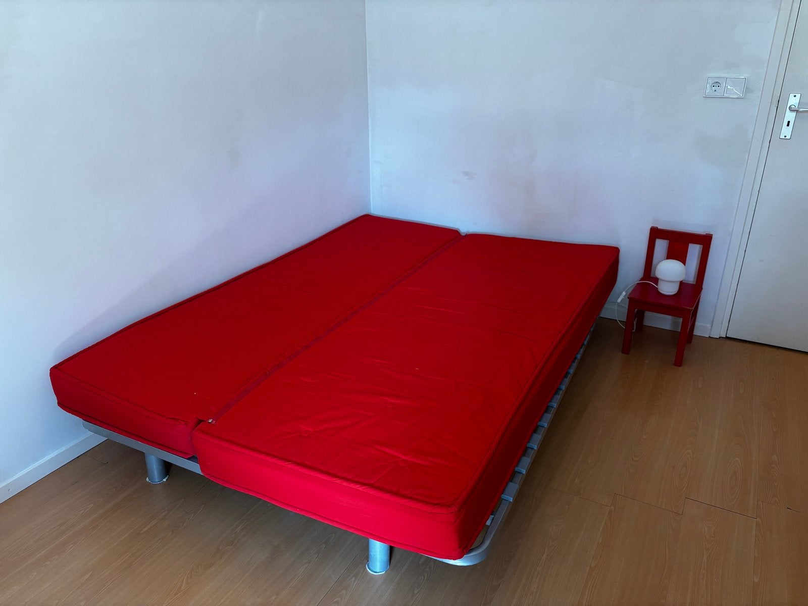 IKEA slaapbank 140x200 cm met gratis Tuddal topmatras, Ophalen, Gebruikt, Tweepersoons, 140 cm