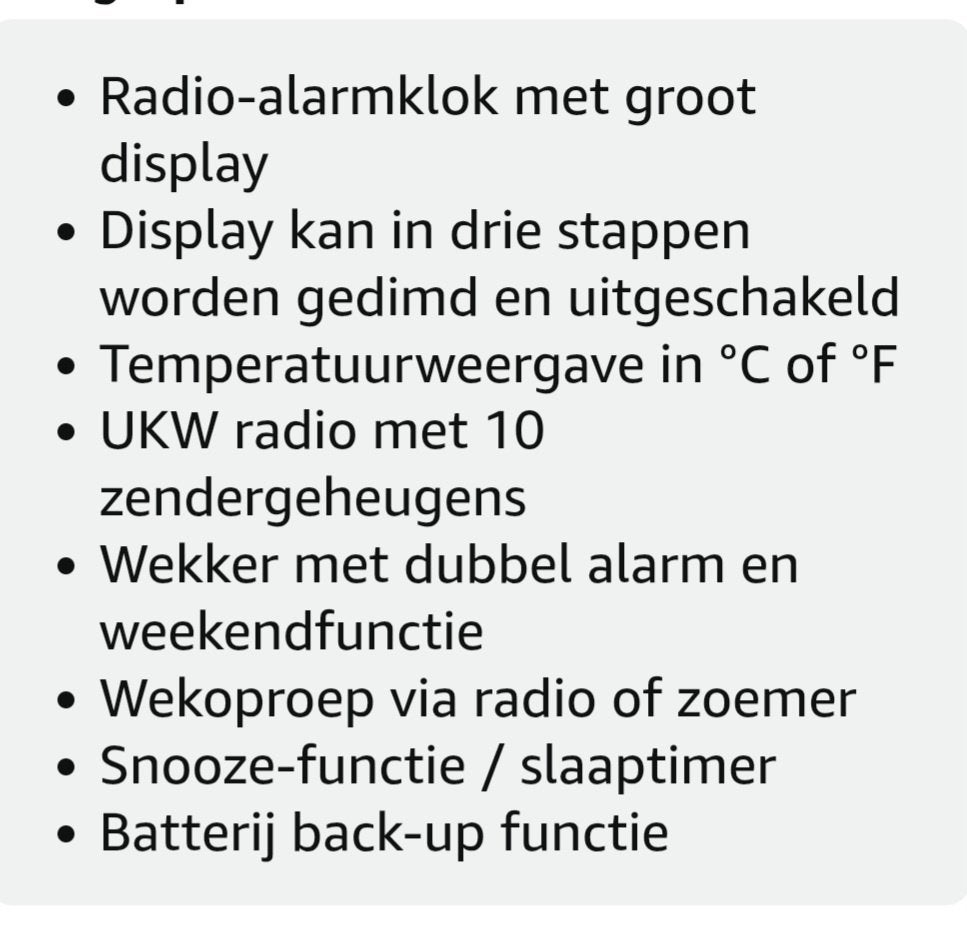 wekkerradio FM kärcher, Witgoed en Apparatuur, Wekkers, Ophalen, Gebruikt, Digitaal