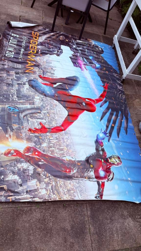 Spider-Man Homecoming marvel bioscoopbanner, Verzamelen, Posters, Ophalen of Verzenden, Zo goed als nieuw, Film en Tv