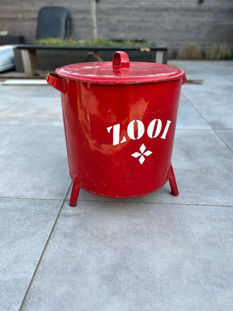 metalen ton, Ophalen, Kunststof, Gebruikt, Minder dan 30 cm