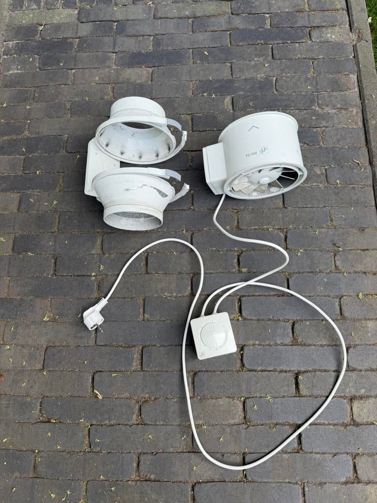 Buisventilator S&P 350, Doe-het-zelf en Verbouw, Ventilatie en Afzuiging, Ophalen of Verzenden, Gebruikt, Afzuiger
