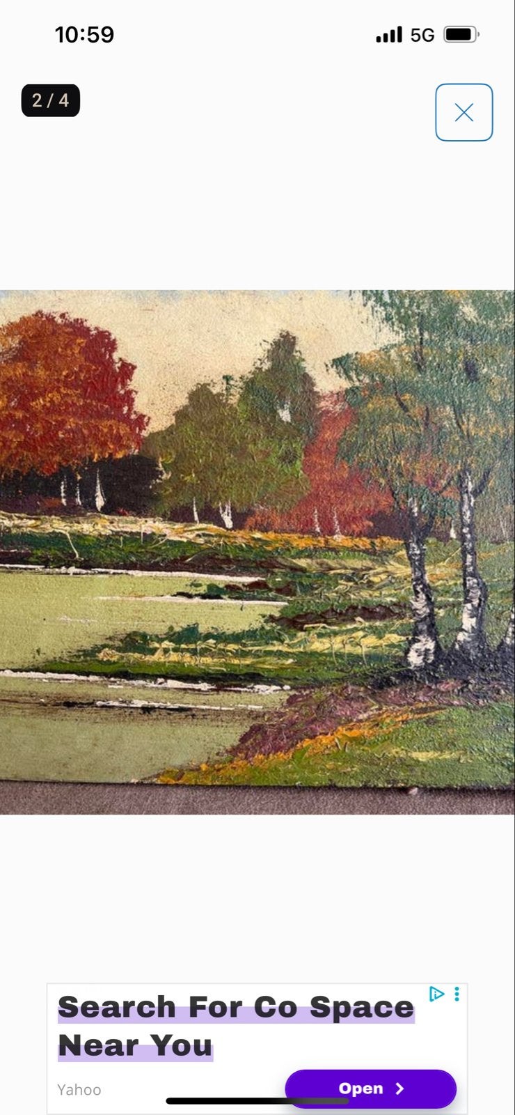 Schilderij landschap  Olieverf op doek vd kempe, Ophalen of Verzenden