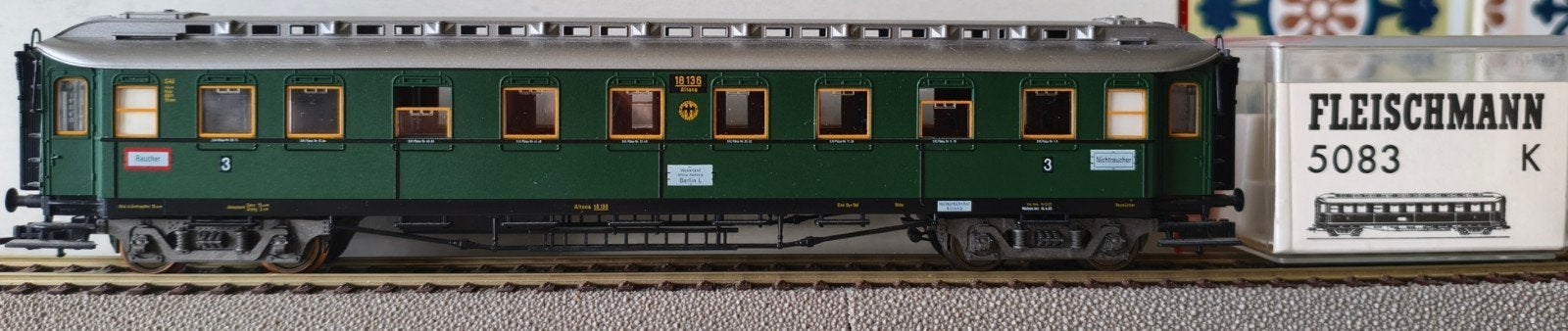 Fleischmann 5083 K Wagon, Gelijkstroom, Fleischmann, Wagon, Ophalen of Verzenden