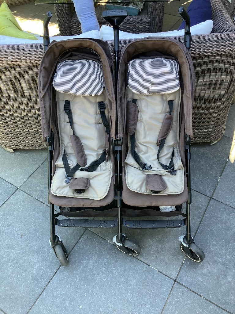 Maxi Cosi Dana duo / tweeling kinderwagen buggy, Ophalen, Zo goed als nieuw, Maxi-Cosi, Verstelbare rugleuning