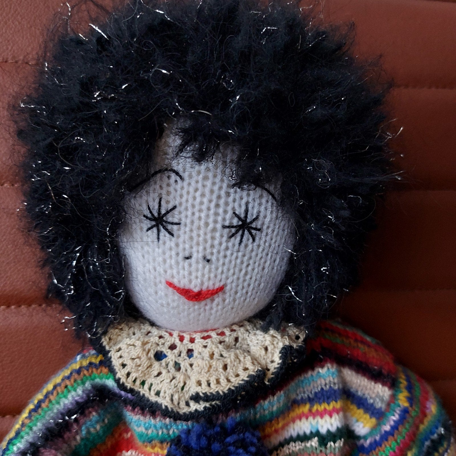 oude handgemaakte clownpop, slappe pop 70cm, Verzamelen, Ophalen of Verzenden, Gebruikt, Pop