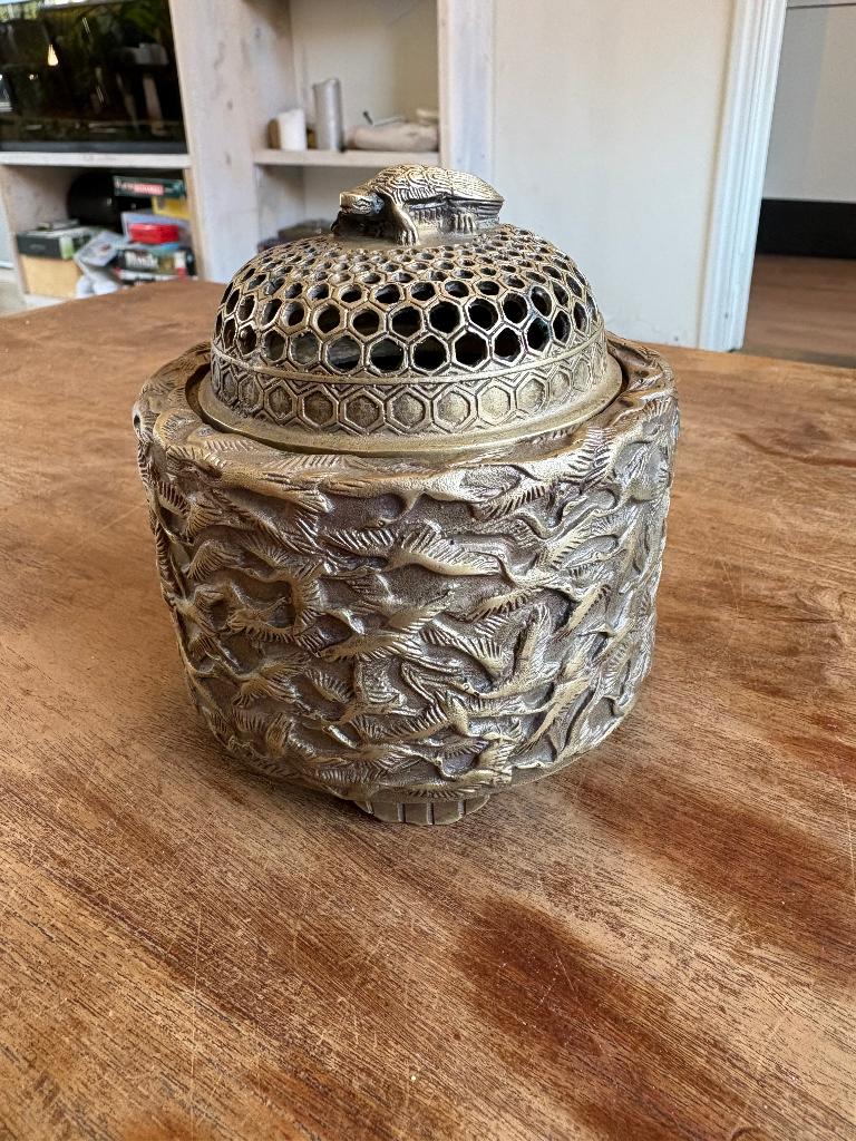Wierook bakje (incense burner) japans schildpad&kraamvogels, Ophalen