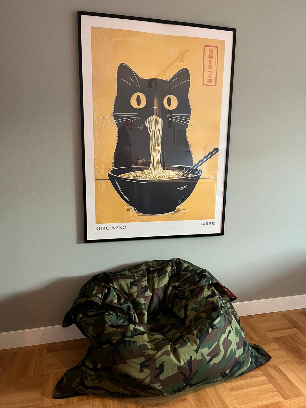 Stoere Fatboy zitzak camouflage, Ophalen, Zo goed als nieuw, Overige kleuren, Zitzak