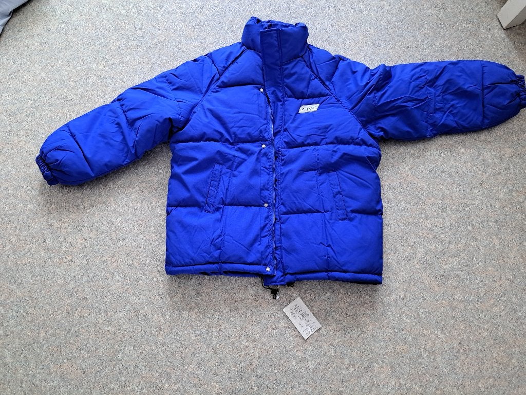 Winterjas: ultralichte parka jas met opstaande kraag en rits, Ophalen of Verzenden, Nieuw, Maat 42/44 (L), Blauw