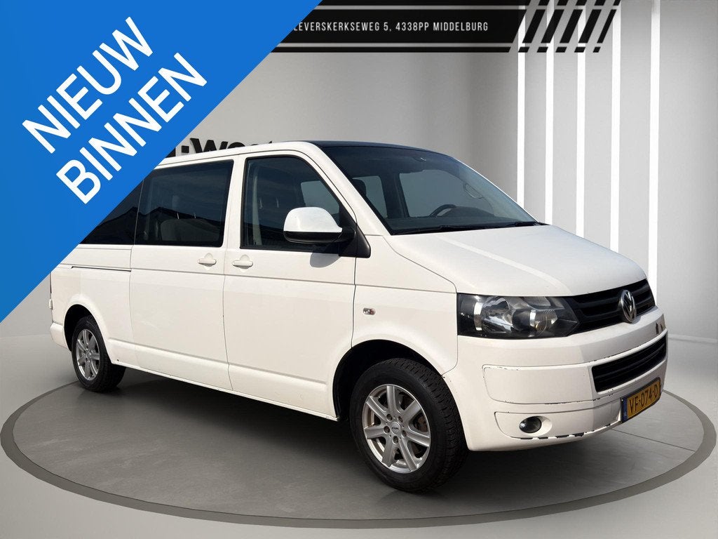 Volkswagen Transporter 2.0 TDI L2H1 DC Dubbele cabine Airco, Voorwielaandrijving, Euro 5, Stof, Gebruikt