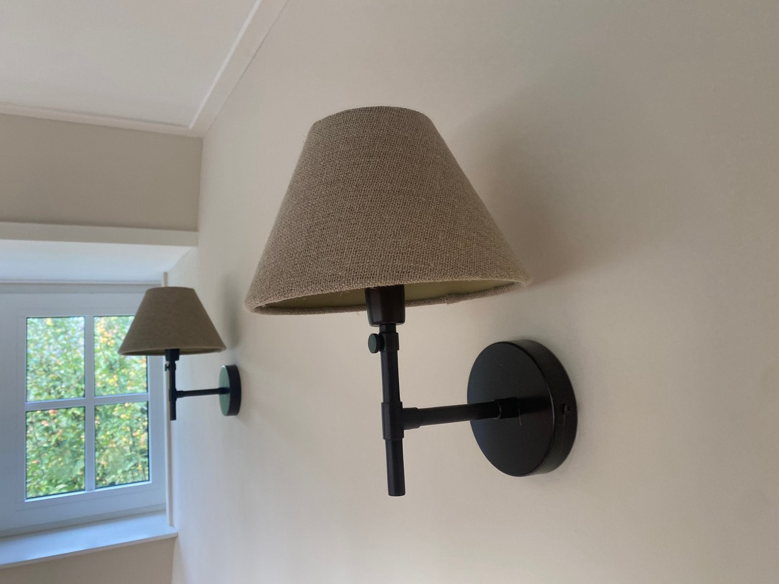 Wandlamp met linnen kap - Zara at Home, Ophalen of Verzenden, Zo goed als nieuw