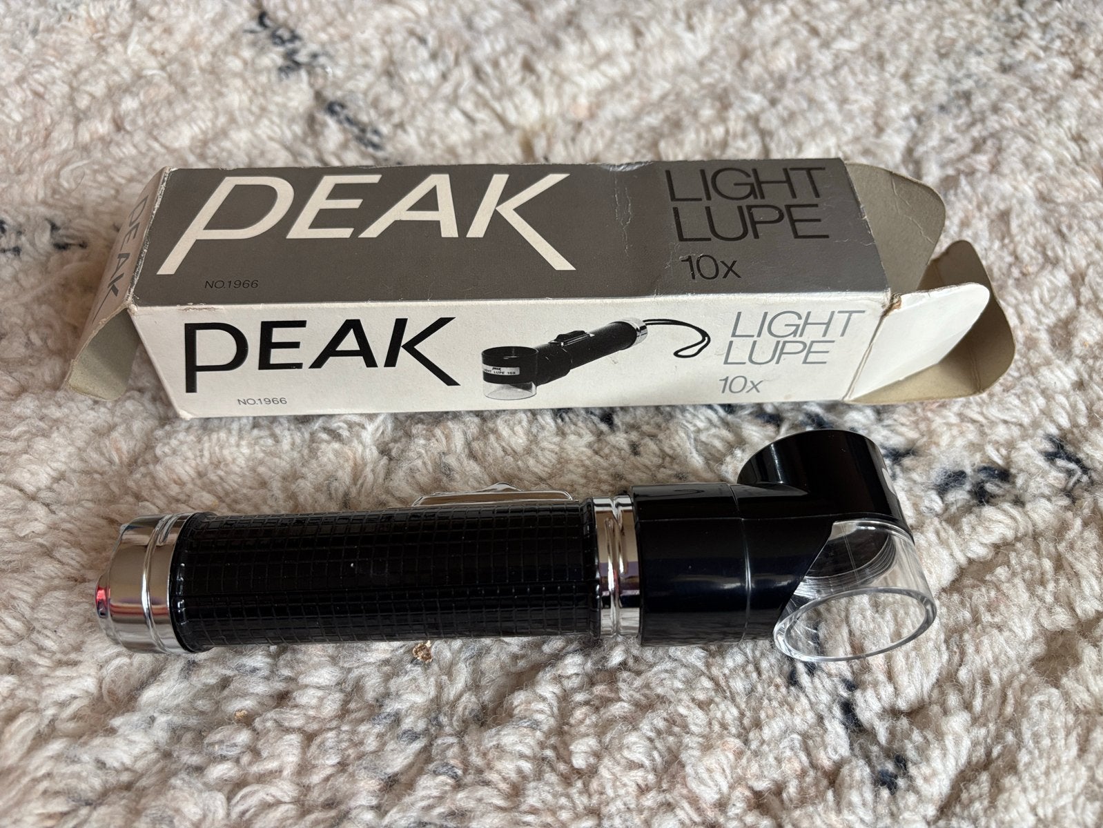 Peak Light Lupe 10x Vergrotingsloep met Verlichting, Ophalen, Gebruikt, 8 tot 12x, Overige typen