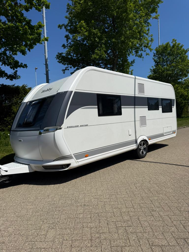 Hobby caravan Excellent Edition 540 uff, Caravans en Kamperen, Caravans, Rondzit, Hobby, Uitbouw voortent, Particulier