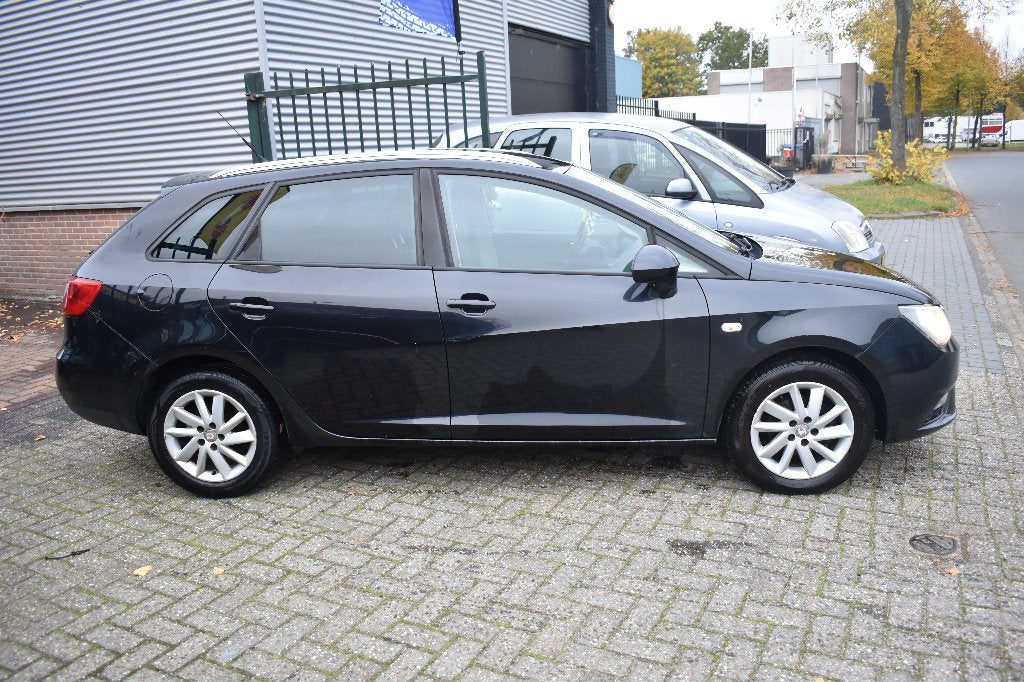 Seat Ibiza 1.2TDI 55KW Ecomotive ST 2012 Zwart, Auto's, Voorwielaandrijving, 74 pk, 1199 cc, Origineel Nederlands