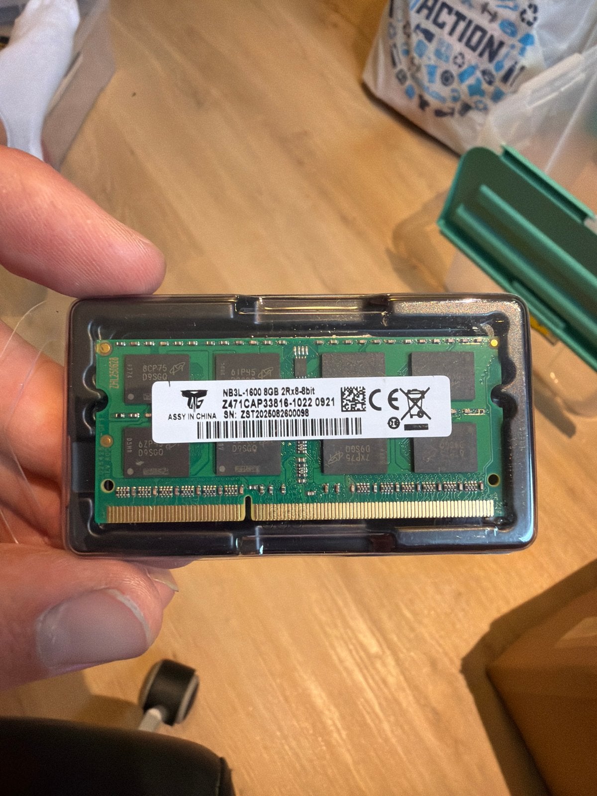 NB3L-1600 8GB DDR3L Laptop RAM Geheugen Nieuw, Computers en Software, Verzenden, 8 GB, Nieuw, DDR3