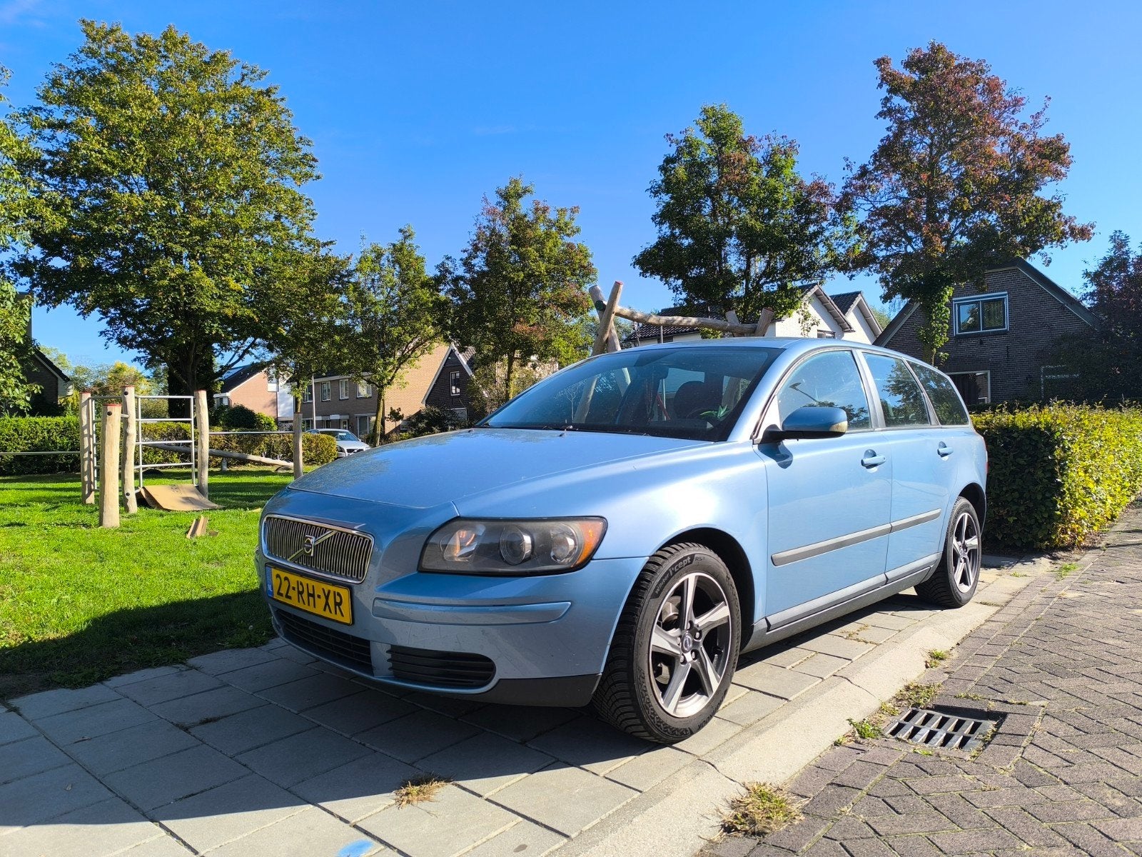 Volvo V50 1.8 2005 Blauw, Auto's, Voorwielaandrijving, 125 pk, 4 cilinders, Blauw