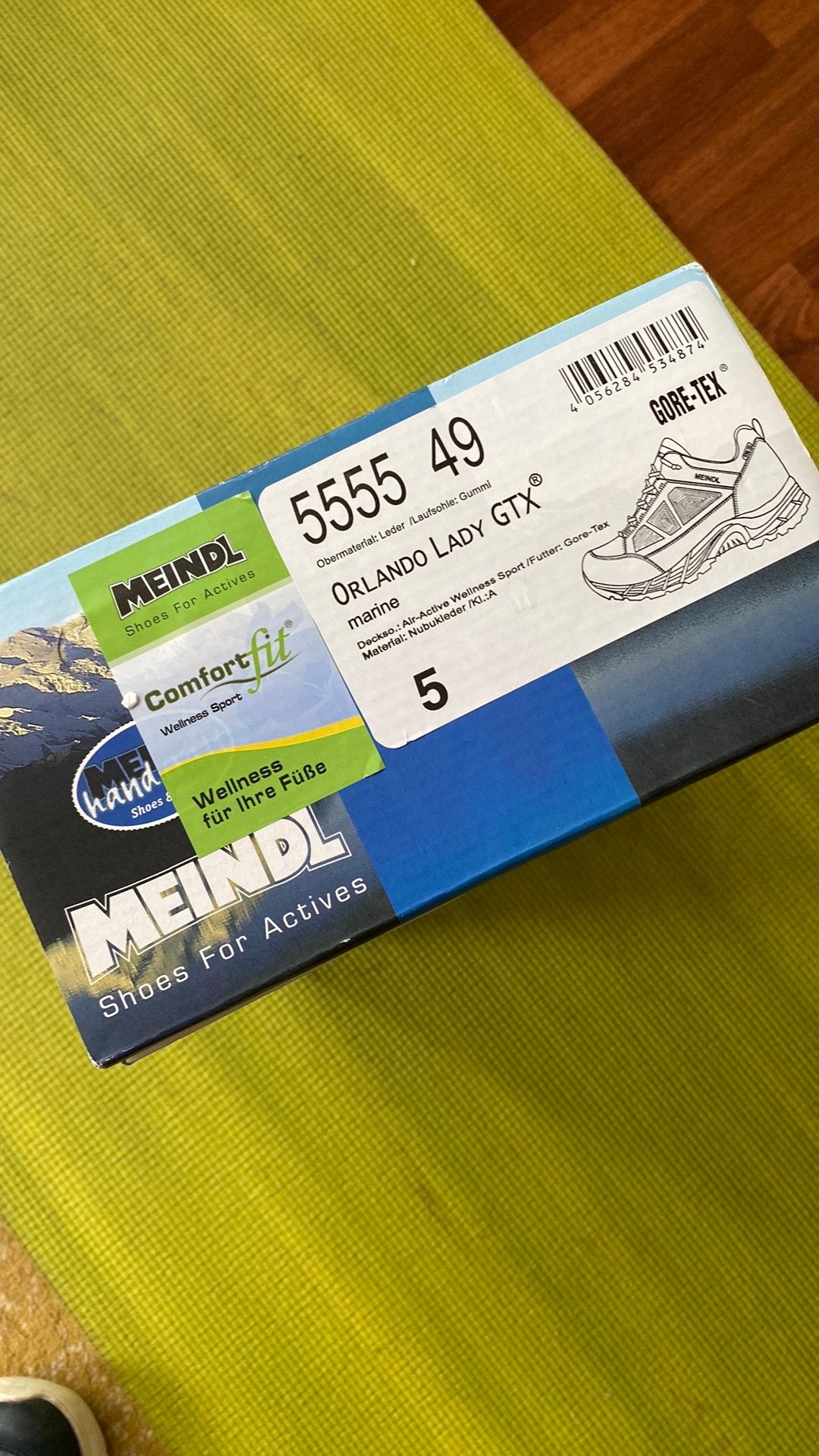 Meindl Orlando gtx marine maat 5 (38), Sport en Fitness, Bergsport en Wandelen, Ophalen, Zo goed als nieuw, Schoenen