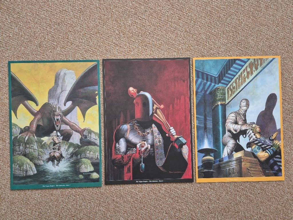 Trigië The Collection serie van 12 originele ARTPRINTS, Complete serie of reeks, Ophalen of Verzenden, Zo goed als nieuw, Don Lawrence