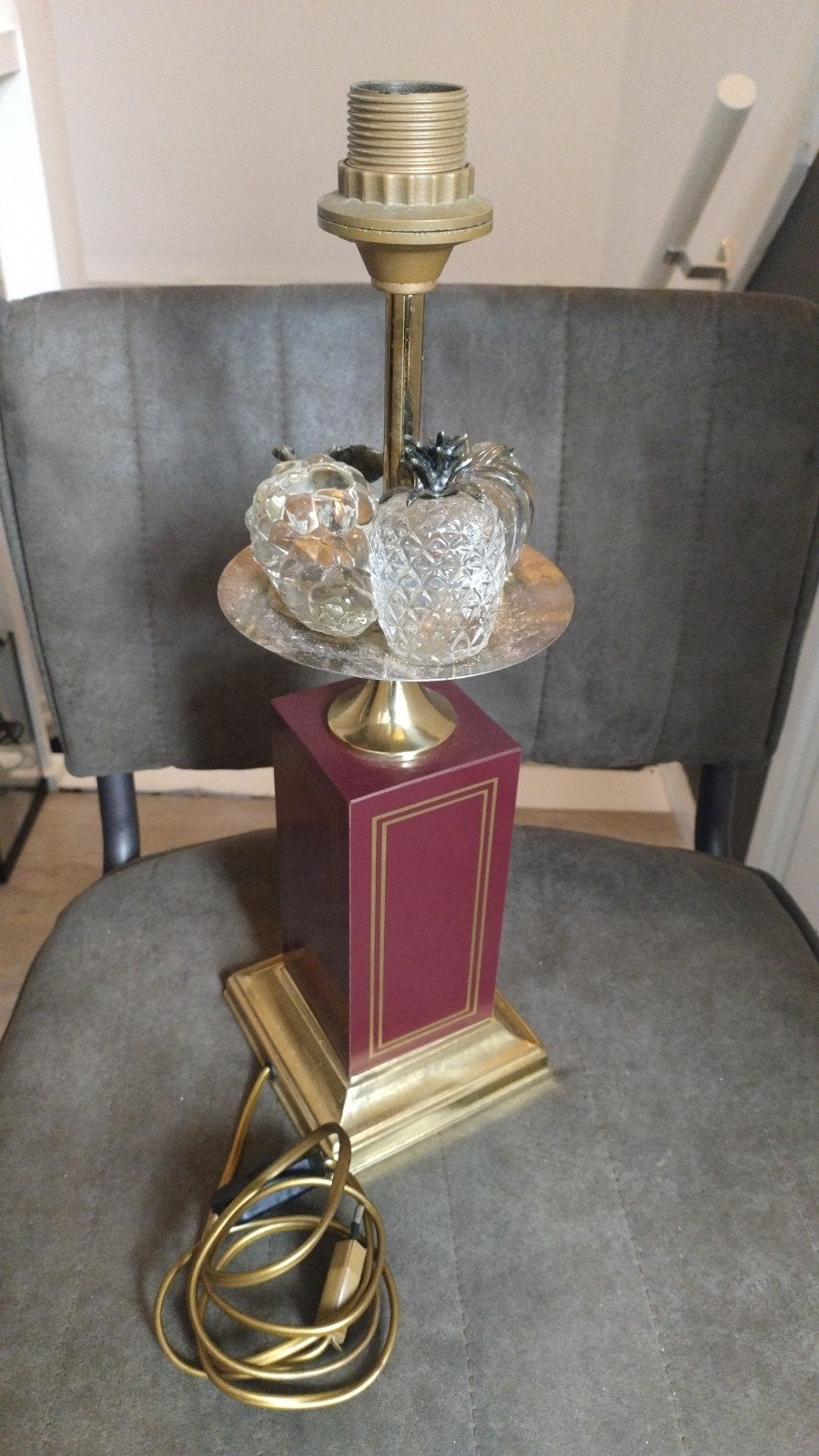 Le Dauphin Fruit tafellamp, Goud, Ophalen of Verzenden, Design