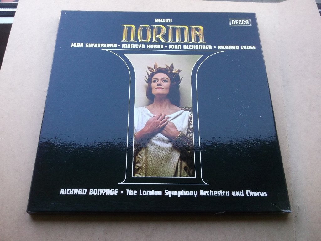 Bellini~Norma~Sutherland~Horne~Alexander~Cross~Bonynge, Opera of Operette, Ophalen of Verzenden, Zo goed als nieuw, 12 inch