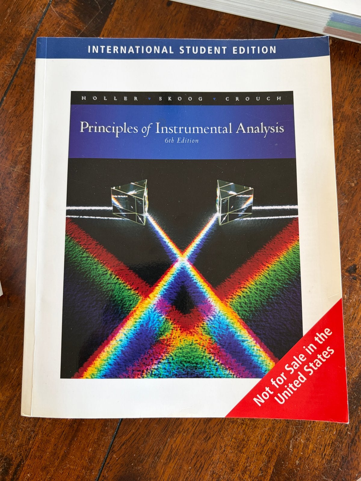 Principles of Instrumental Analysis 6th Edition, Ophalen of Verzenden, Beta, Zo goed als nieuw, HBO
