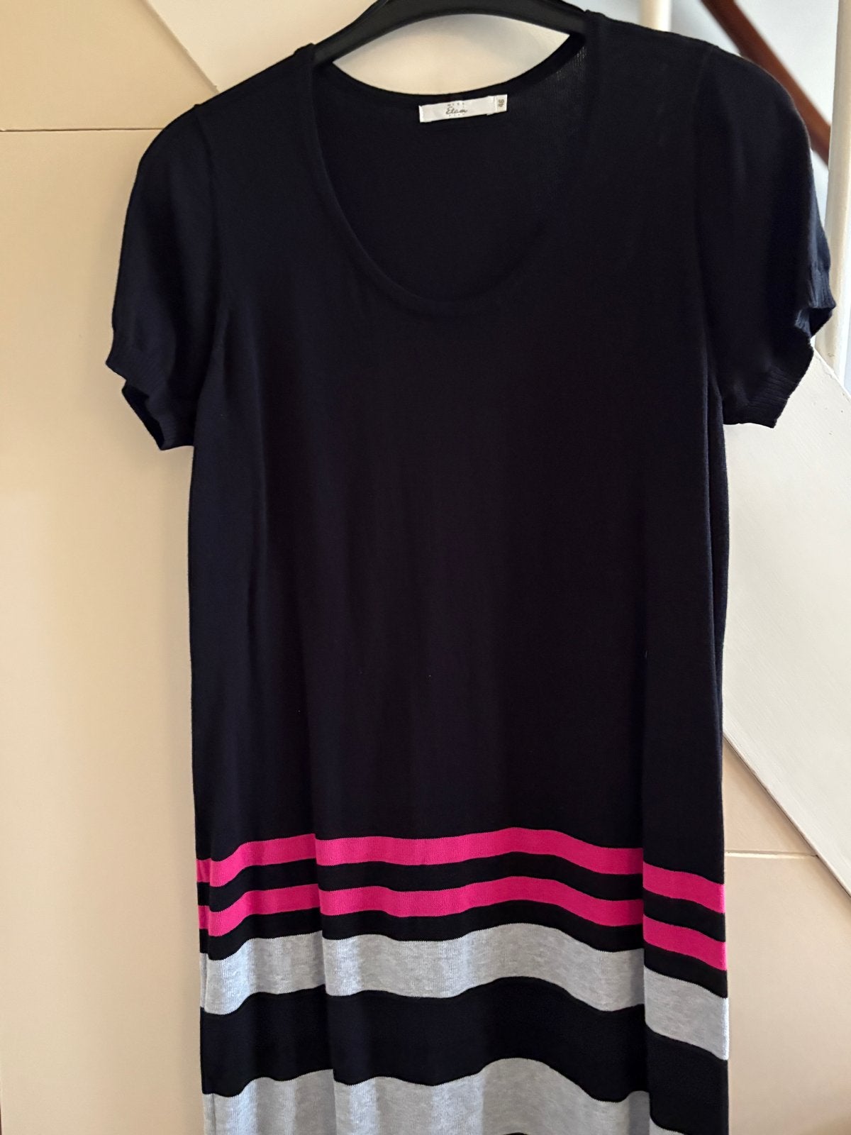 Miss Etam jurk met stola, maat 46, Kleding | Dames, Zwart, Maat 46/48 (XL) of groter, Ophalen of Verzenden, Zo goed als nieuw