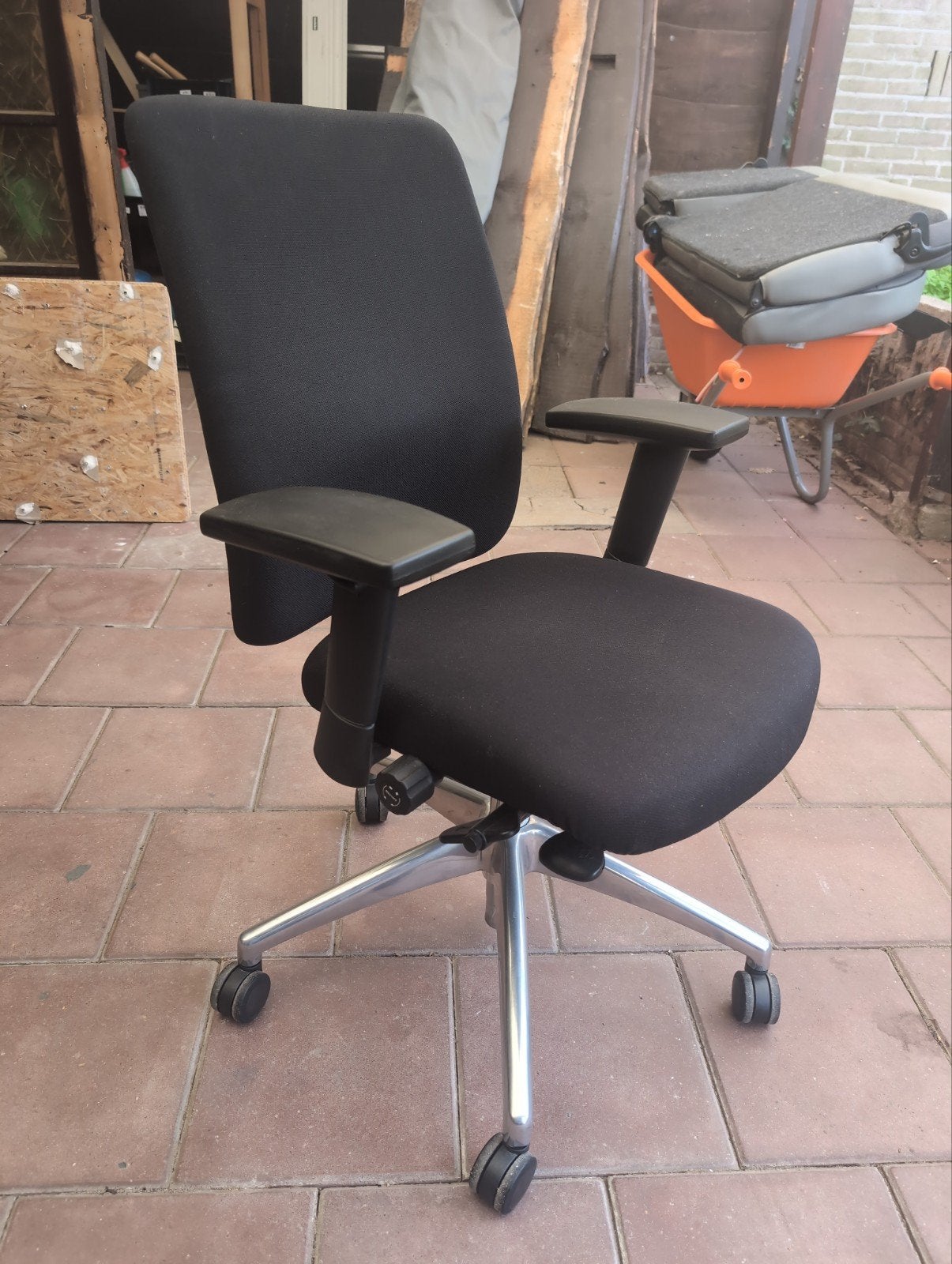 Ergonomische Bureaustoel - Verstelbaar & Comfortabel, Ophalen, Gebruikt, Zwart, Bureaustoel