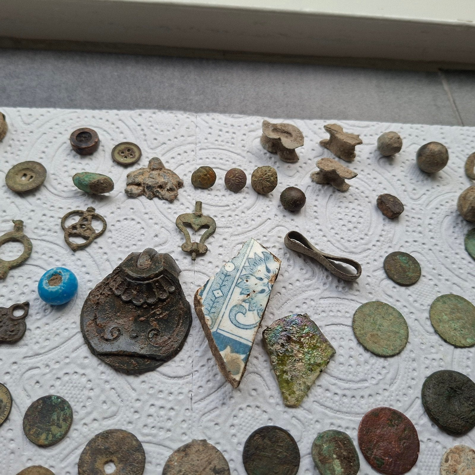 Mega lot ongereinigde munten - Strandvondst archeologie, Ophalen of Verzenden, Buitenland, Munten