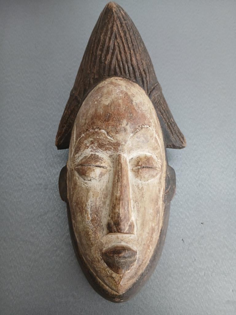 Antieke  ceremoniële Punu masker uit Gabon, Ophalen of Verzenden