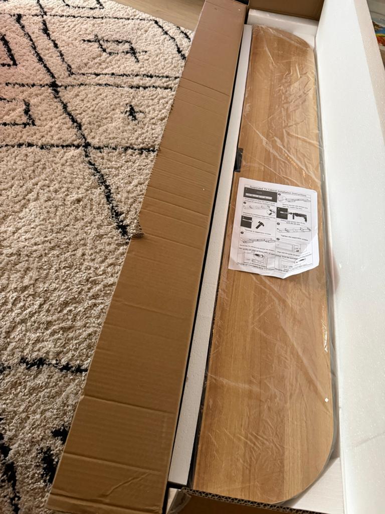 Zwevend wandmeubel beige 160*24*20cm, Huis en Inrichting, Kasten | Wandmeubels, Ophalen, Nieuw, 25 tot 50 cm, Minder dan 100 cm