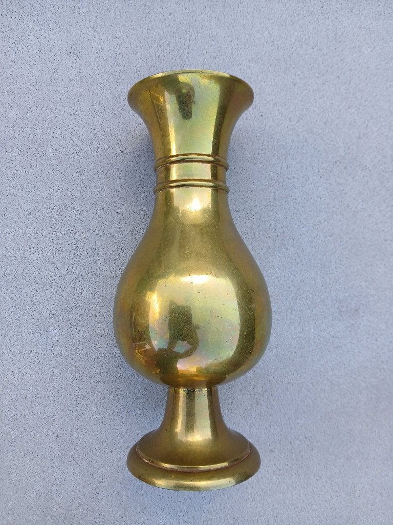 Antiek, koperen Engelse vaas, Antiek en Kunst, Ophalen of Verzenden, Koper