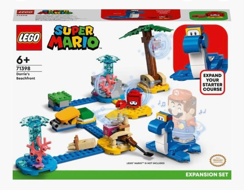 LEGO Super Mario 71398 Dorrie's Beachfront Uitbreidingsset, Gebruikt, Overige thema's, Lego, Ophalen of Verzenden