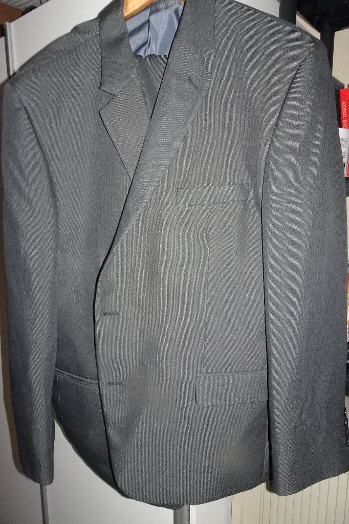 kostuum, Ophalen of Verzenden, Zo goed als nieuw, Maat 56/58 (XL), Grijs