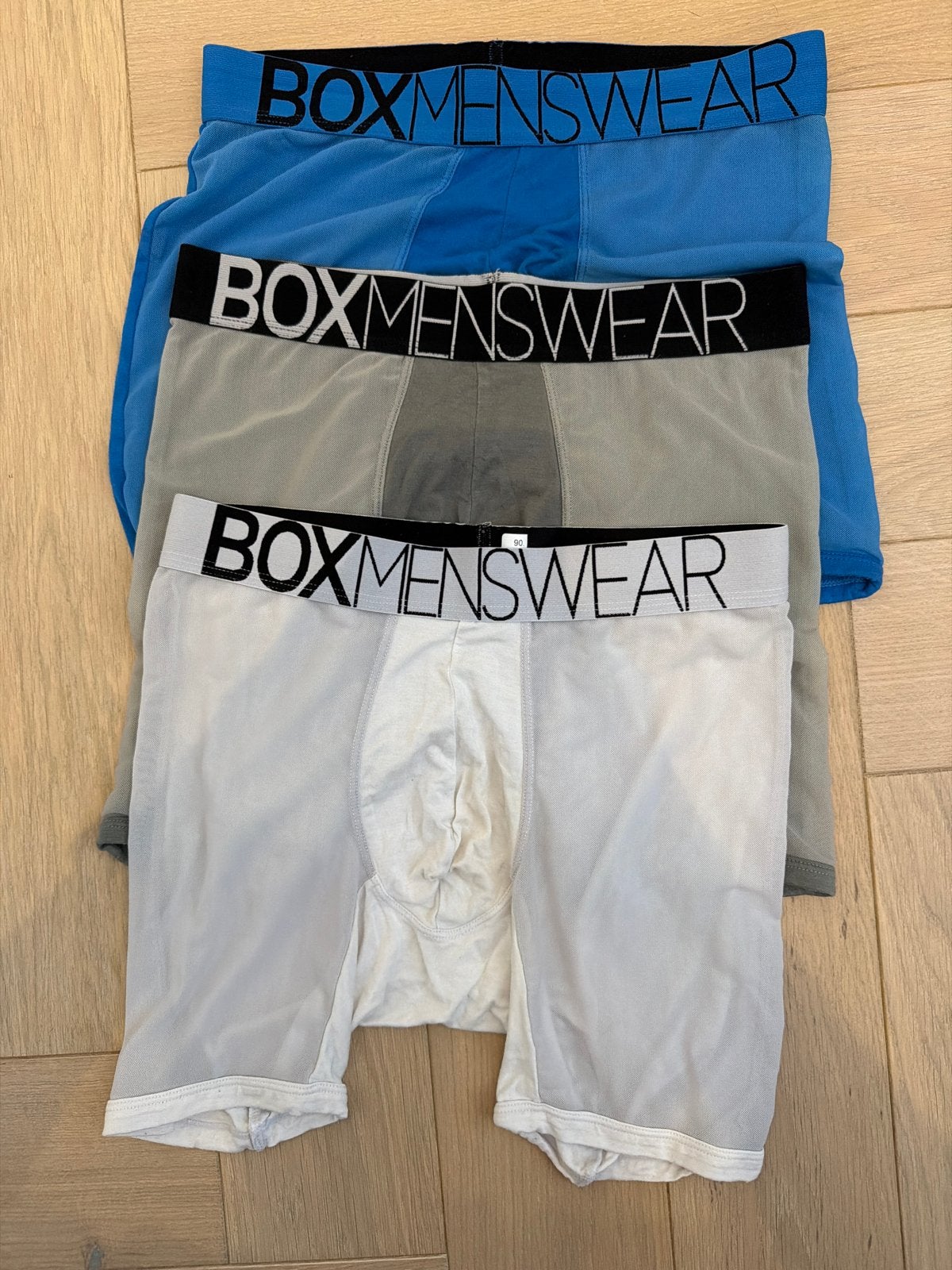 BOX Menswear Boxers - Set van 3, Verzenden, Blauw, Boxer