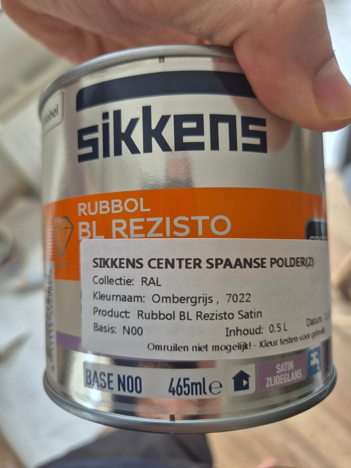 Sikkens primer + zijdeglanslak RAL 7022 (Ombergrijs), Ophalen, Nieuw, Lak