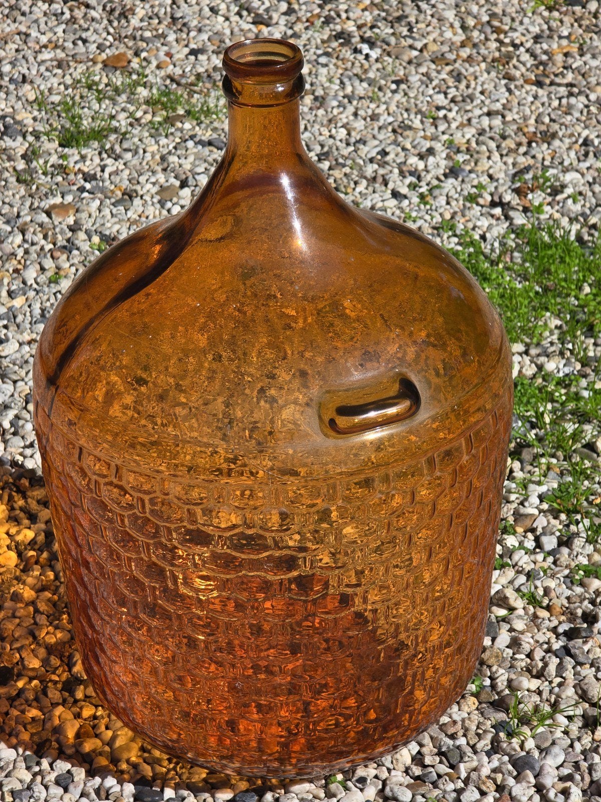 Enkel ophalen in Beek! Grote glazen vaas/container met relië, Ophalen