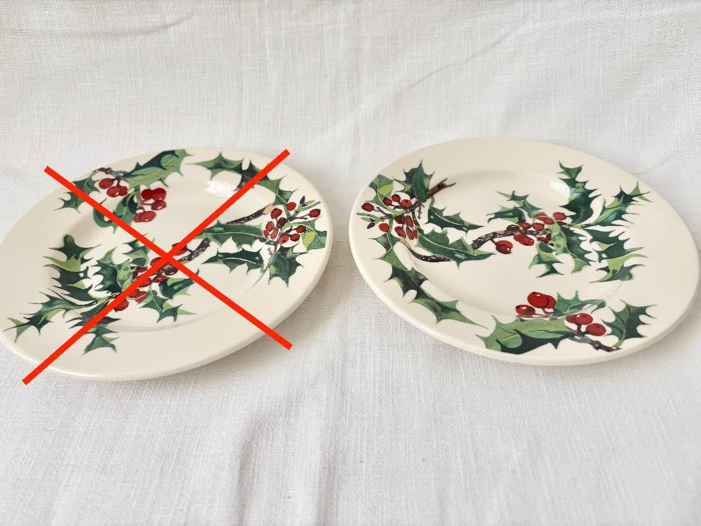 Emma Bridgewater - Flowers - Holly, Huis en Inrichting, Keuken | Servies, Verzenden, Nieuw, Bord(en), Overige stijlen