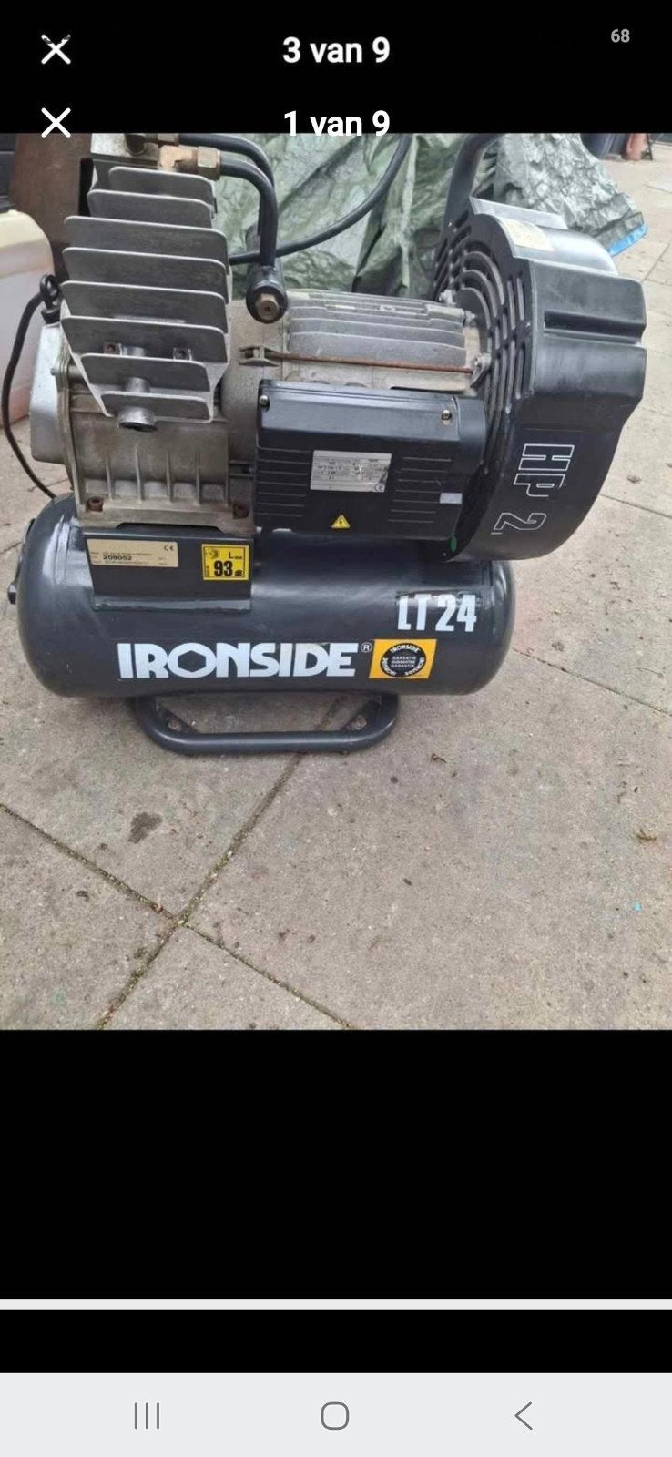 nette 25l 2 cilinder compressor!!!, Doe-het-zelf en Verbouw, 100 liter of meer, Ophalen, Zo goed als nieuw, 200 tot 400 liter/min