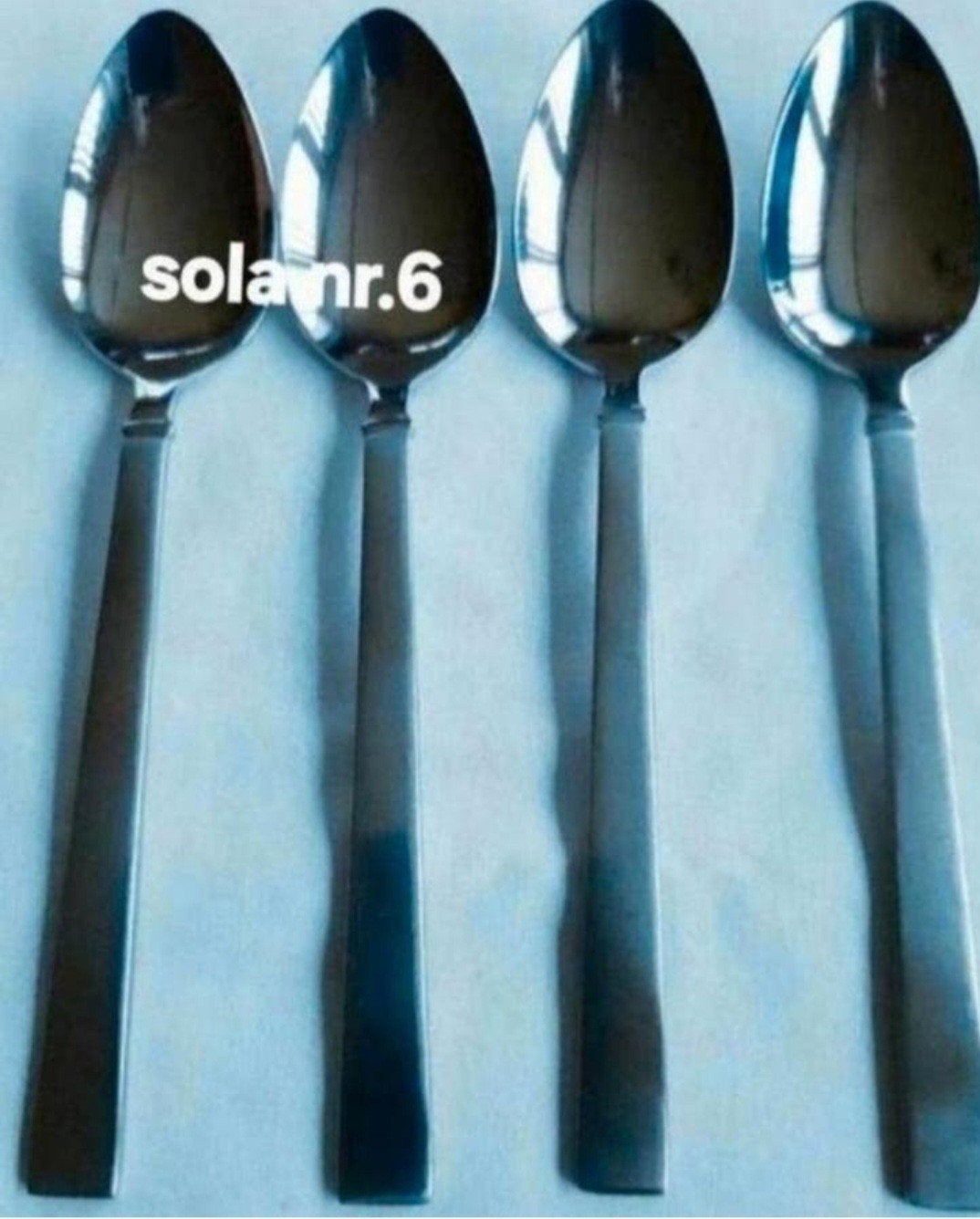 Sola 18/10 blinkende lepels 2 soorten metaal, Ophalen of Verzenden, Rvs of Chroom
