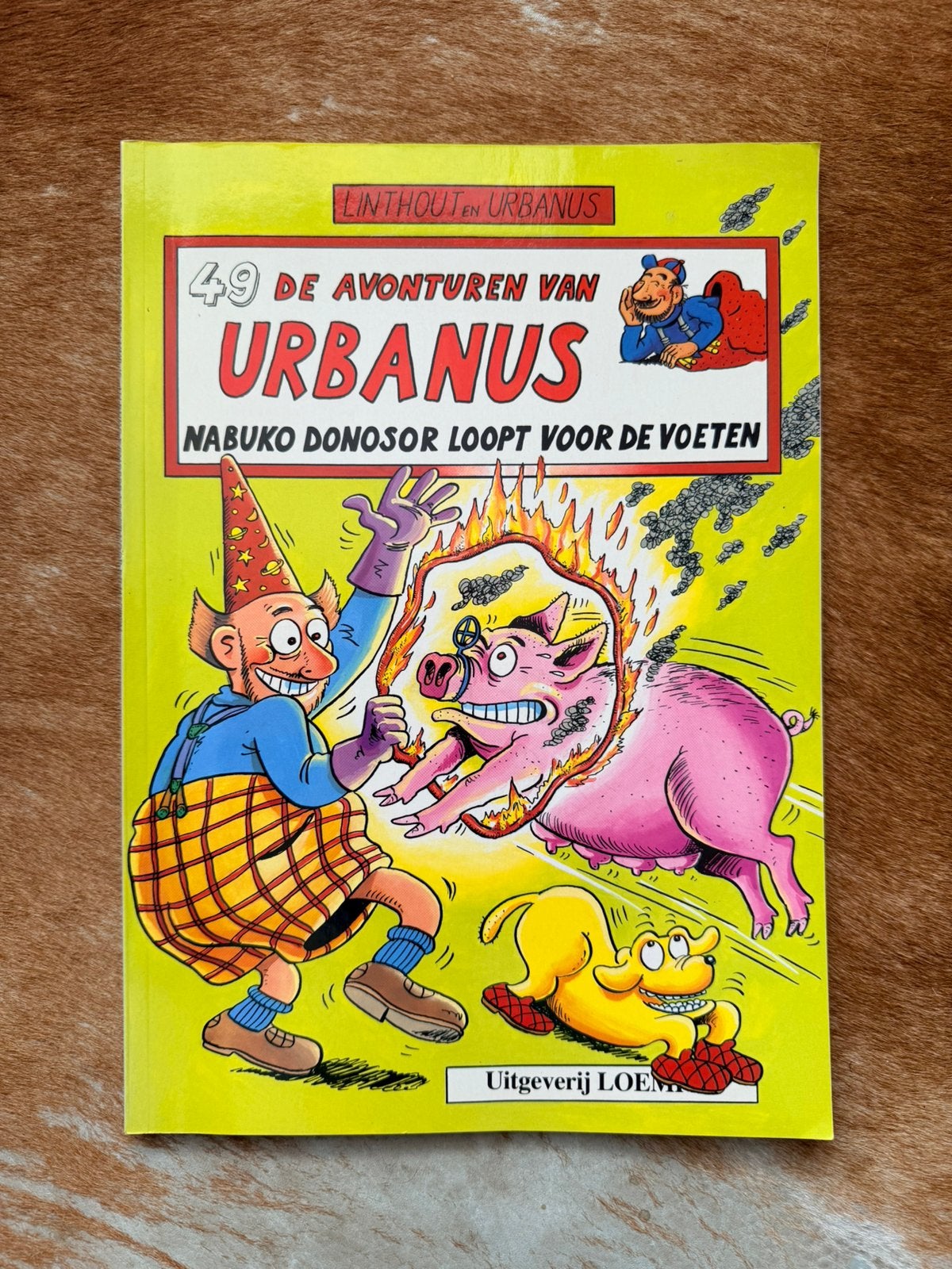 Urbanus - Avonturen van urbanus 49 nabuko donosor, Eén stripboek, Ophalen of Verzenden, Zo goed als nieuw, Urbanus