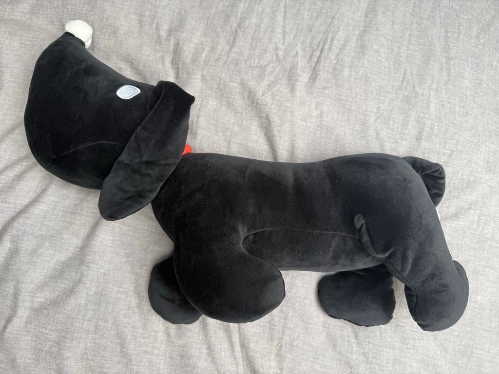 Grote Zwarte Takkie Knuffelhond, Hema, Overige karakters, Nieuw, Zwart
