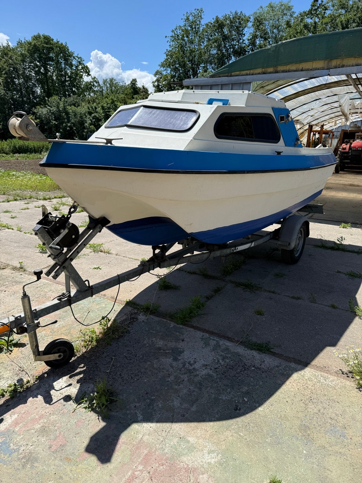 Compacte Kajuitboot met Trailer - Ideaal voor Vissen/Recreat, Watersport en Boten, Ophalen, Overige merken, Gebruikt, Kajuitboot