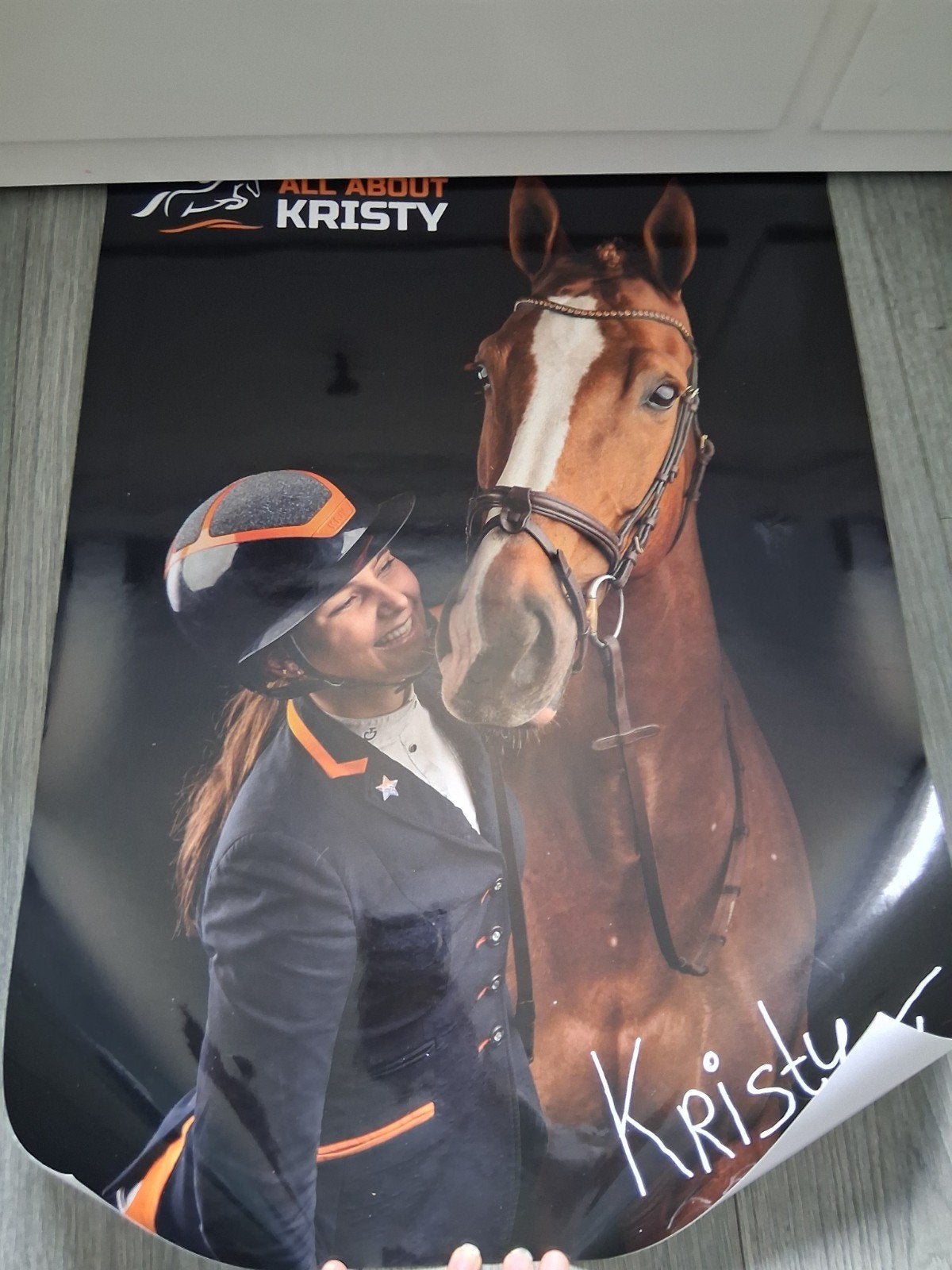 Kristy Snepvangers merchandise., Verzamelen, Posters, Zo goed als nieuw, Film en Tv, A1 t/m A3, Ophalen of Verzenden